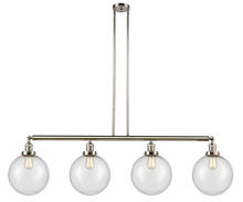 Innovation Lighting 214-PN-G204-10-LED - Beacon - 4 Light - 54 inch - Polished Nickel - Stem Hung - Adjustable Island Light