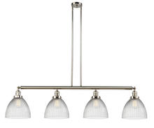 Innovation Lighting 214-PN-G222 - Seneca Falls - 4 Light - 51 inch - Polished Nickel - Stem Hung - Adjustable Island Light
