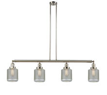 Innovation Lighting 214-PN-G262 - Stanton - 4 Light - 51 inch - Polished Nickel - Stem Hung - Adjustable Island Light