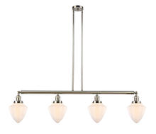 Innovation Lighting 214-PN-G661-7 - Bullet - 4 Light - 50 inch - Polished Nickel - Stem Hung - Adjustable Island Light