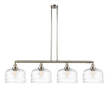 Innovation Lighting 214-PN-G713-L - Bell - 4 Light - 54 inch - Polished Nickel - Stem Hung - Adjustable Island Light