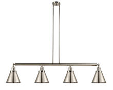 Innovation Lighting 214-PN-M13-PN - Appalachian - 4 Light - 52 inch - Polished Nickel - Stem Hung - Adjustable Island Light