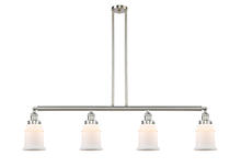 Innovation Lighting 214-SN-G181-LED - Canton - 4 Light - 51 inch - Brushed Satin Nickel - Stem Hung - Adjustable Island Light