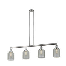 Innovation Lighting 214-SN-G262-LED - Stanton - 4 Light - 51 inch - Brushed Satin Nickel - Stem Hung - Adjustable Island Light