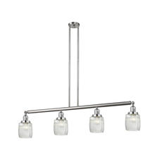 Innovation Lighting 214-SN-G302-LED - Colton - 4 Light - 50 inch - Brushed Satin Nickel - Stem Hung - Adjustable Island Light