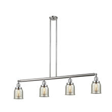 Innovation Lighting 214-SN-G58-LED - Bell - 4 Light - 50 inch - Brushed Satin Nickel - Stem Hung - Adjustable Island Light