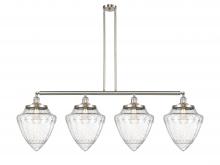 Innovation Lighting 214-SN-G664-12-LED - Bullet - 4 Light - 50 inch - Brushed Satin Nickel - Stem Hung - Adjustable Island Light