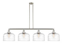 Innovation Lighting 214-SN-G713-L-LED - Bell - 4 Light - 54 inch - Brushed Satin Nickel - Stem Hung - Adjustable Island Light