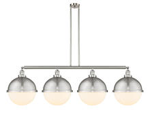 Innovation Lighting 214-SN-HFS-121-SN-LED - Hampden - 4 Light - 58 inch - Brushed Satin Nickel - Stem Hung - Adjustable Island Light