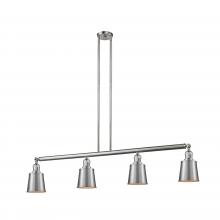 Innovation Lighting 214-SN-M9-SN-LED - Addison - 4 Light - 50 inch - Brushed Satin Nickel - Stem Hung - Adjustable Island Light