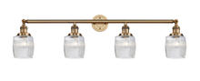 Innovation Lighting 215-BB-G302-LED - Colton - 4 Light - 42 inch - Brushed Brass - Adjustable Bath Vanity Light