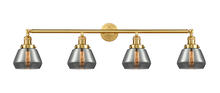 Innovation Lighting 215-SG-G173-LED - Fulton - 4 Light - 43 inch - Satin Gold - Adjustable Bath Vanity Light