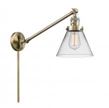 Innovation Lighting 237-AB-G42 - Cone - 1 Light - 8 inch - Antique Brass -Adjustable Swing Arm
