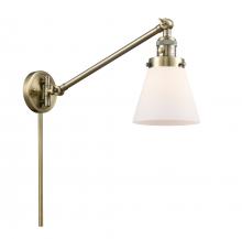 Innovation Lighting 237-AB-G61 - Cone - 1 Light - 8 inch - Antique Brass -Adjustable Swing Arm