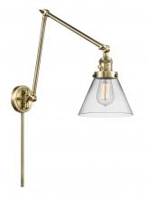 Innovation Lighting 238-AB-G42 - Cone - 1 Light - 8 inch - Antique Brass -Adjustable Swing Arm