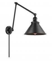 Innovations Lighting 238-BK-M10-BK - Briarcliff - 1 Light - 10 inch - Matte Black - Swing Arm