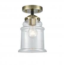 Innovations Lighting 284-1C-BAB-G182 - Canton - 1 Light - 6 inch - Black Antique Brass - Semi-Flush Mount