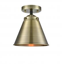 Innovation Lighting 284-1C-BAB-M13-AB-LED - Appalachian - 1 Light - 8 inch - Black Antique Brass - Semi-Flush Mount