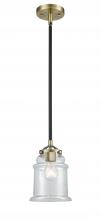 Innovation Lighting 284-1S-BAB-G182-LED - Canton - 1 Light - 6 inch - Black Antique Brass - Cord hung - Mini Pendant