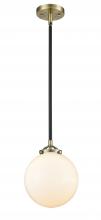 Innovation Lighting 284-1S-BAB-G201-8-LED - Beacon - 1 Light - 8 inch - Black Antique Brass - Cord hung - Mini Pendant