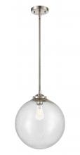 Innovation Lighting 284-1S-SN-G204-12-LED - Beacon - 1 Light - 12 inch - Brushed Satin Nickel - Cord hung - Mini Pendant