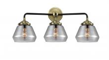 Innovation Lighting 284-3W-BAB-G173-LED - Fulton - 3 Light - 25 inch - Black Antique Brass - Bath Vanity Light