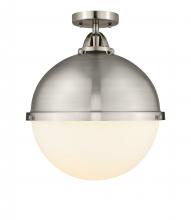 Innovation Lighting 288-1C-SN-HFS-121-SN-LED - Hampden - 1 Light - 13 inch - Brushed Satin Nickel - Semi-Flush Mount