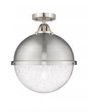 Innovation Lighting 288-1C-SN-HFS-124-SN-LED - Hampden - 1 Light - 13 inch - Brushed Satin Nickel - Semi-Flush Mount
