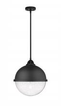 Innovation Lighting 288-1S-BK-HFS-124-BK-LED - Hampden - 1 Light - 13 inch - Matte Black - Cord hung - Pendant