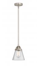 Innovation Lighting 288-1S-SN-G64-LED - Cone - 1 Light - 6 inch - Brushed Satin Nickel - Cord hung - Mini Pendant
