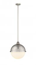 Innovation Lighting 288-1S-SN-HFS-121-SN - Hampden - 1 Light - 13 inch - Brushed Satin Nickel - Cord hung - Pendant