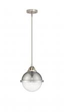 Innovation Lighting 288-1S-SN-HFS-84-SN-LED - Hampden - 1 Light - 9 inch - Brushed Satin Nickel - Cord hung - Mini Pendant