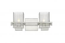Innovation Lighting 310-2W-SN-CL-LED - Wellfleet - 2 Light - 15 inch - Satin Nickel - Bath Vanity Light