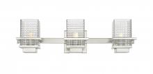 Innovation Lighting 310-3W-SN-CL-LED - Wellfleet - 3 Light - 24 inch - Satin Nickel - Bath Vanity Light