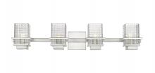Innovation Lighting 310-4W-SN-CL-LED - Wellfleet - 4 Light - 33 inch - Satin Nickel - Bath Vanity Light