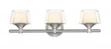 Innovation Lighting 311-3W-SN-CLW-LED - Laguna - 3 Light - 24 inch - Satin Nickel - Bath Vanity Light