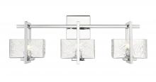 Innovation Lighting 312-3W-PC-CL - Striate - 3 Light - 24 inch - Polished Chrome - Bath Vanity Light