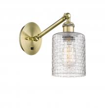 Innovation Lighting 317-1W-AB-G112C-5CL - Cobbleskill - 1 Light - 5 inch - Antique Brass - Adjustable Sconce