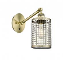 Innovation Lighting 317-1W-AB-M18-AB - Nestbrook - 1 Light - 5 inch - Antique Brass - Adjustable Sconce