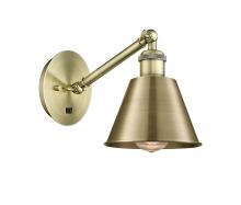 Innovation Lighting 317-1W-AB-M8 - Smithfield - 1 Light - 7 inch - Antique Brass - Adjustable Sconce