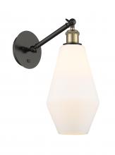 Innovation Lighting 317-1W-BAB-G651-7-LED - Cindyrella - 1 Light - 7 inch - Black Antique Brass - Adjustable Sconce
