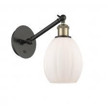Innovation Lighting 317-1W-BAB-G81 - Eaton - 1 Light - 6 inch - Black Antique Brass - Adjustable Sconce