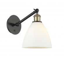 Innovation Lighting 317-1W-BAB-GBD-751-LED - Bristol - 1 Light - 8 inch - Black Antique Brass - Adjustable Sconce