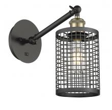 Innovation Lighting 317-1W-BAB-M18-BK - Nestbrook - 1 Light - 5 inch - Black Antique Brass - Adjustable Sconce