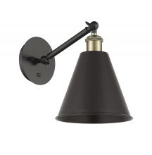 Innovation Lighting 317-1W-BAB-MBC-8-BK-LED - Berkshire - 1 Light - 8 inch - Black Antique Brass - Adjustable Sconce