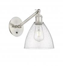 Innovations Lighting 317-1W-SN-GBD-754 - Bristol - 1 Light - 8 inch - Brushed Satin Nickel - Sconce