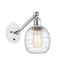 Innovation Lighting 317-1W-WPC-G1013-LED - Belfast - 1 Light - 6 inch - White Polished Chrome - Adjustable Sconce