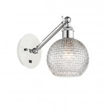 Innovations Lighting 317-1W-WPC-G122C-6CL - Athens - 1 Light - 6 inch - White Polished Chrome - Sconce