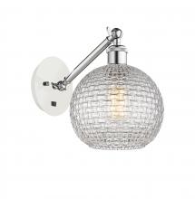 Innovations Lighting 317-1W-WPC-G122C-8CL - Athens - 1 Light - 8 inch - White Polished Chrome - Sconce