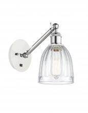 Innovations Lighting 317-1W-WPC-G442 - Brookfield - 1 Light - 6 inch - White Polished Chrome - Sconce